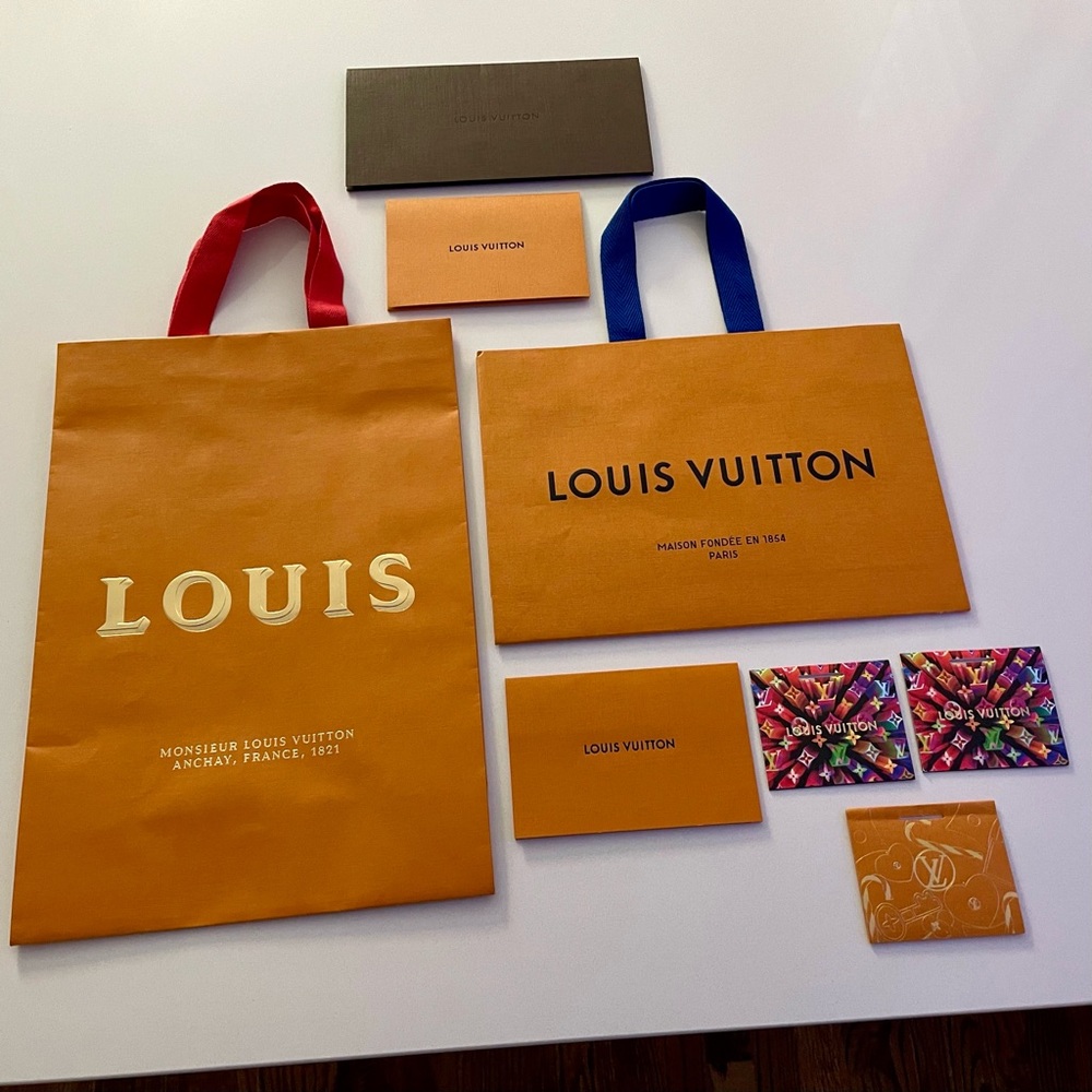 Lot of 8 Louis Vuitton Tags Bags Envelopes Packaging Limited Edition